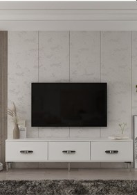 Resim 1365tv180-32ct Tv Sehpası Beyaz-gümüş 