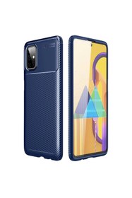 Resim artlab Art Galaxy M51 Kılıf Auto Focus Karbon Kapak - Lacivert Lab 