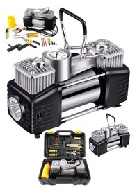 Resim Moonshop Kp01 Setli Işık Göstergeli Lastik Şişirme Hava Kompresörü 