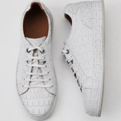 Resim Bueno Shoes Beyaz Kroko Deri Erkek Spor Ayakkabı 09ma118 