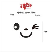 Resim Sticker Market Göz Kırpma Sticker (iki Adet) 