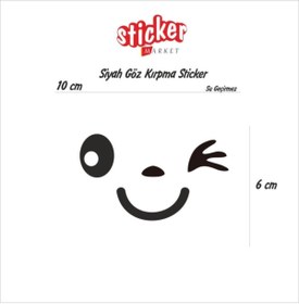 Resim Sticker Market Göz Kırpma Sticker (iki Adet) 