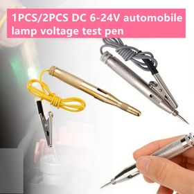 Resim 1 adet/2 adet Alüminyum Alaşımlı Otomotiv Voltaj Test Cihazı, 6-24V Şarj Olmamış Araba Lamba Teşhis Kalemi, Araç Elektrik Sistemleri için Teşhis Aracı 