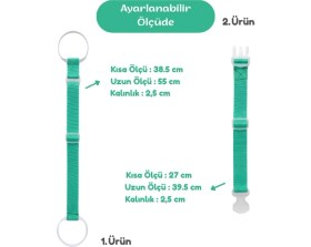 Resim Temel Valiz Aksesuarı Seti Turkuaz Renk Büyük Boy Sabitleme Kemeri ve Askı ile Seyahat Kolaylığı 
