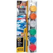 Resim Carioca Tempera Suluboya Süper Yıkanabilir Fırçalı 25 ML 6 Renk Metalik 40426 