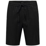 Resim Only & Sons Onslinus 0007 Cot Lin Shorts Noos Erkek Şort-26438 - XS Siyah 