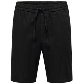 Resim Only & Sons Onslinus 0007 Cot Lin Shorts Noos Erkek Şort-26438 - XS Siyah 