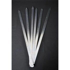 Resim 6 Adet Profosyonel Paslanmaz Metal Kıyma Şiş (Adana-Urfa-Antep Kebap Şişi) 