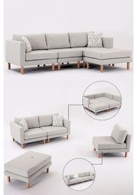 Resim Armin Akıllı Köşe Koltuk Takımı & Modern Modüler Yataklı Köşe Takımı & Salon Takımı & Oturma Grubu 