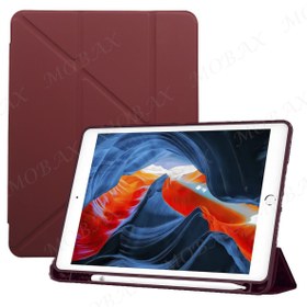 Resim Apple iPad 5. Nesil 9.7 Kılıf Kalem Bölmeli Trifolding Case A1822 A1823 