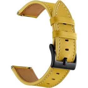 Resim Samsung Galaxy Uyumlu Watch 42mm Deri Saat Kordonu 