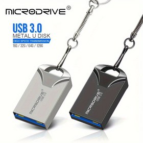 Resim MICRODRIVE Mini Metal 3.0 Yüksek Hızlı USB Bellek Çubuğu 16GB 32GB 64GB 128GB USB Flash Disk Bilgisayar, Dizüstü Bilgisayar, Tablet, Araba Stereosu için, Siyah ve Gümüş Renkte Çok Yönlü Güvenilir Veri Arkadaşı 