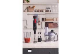 Resim 6'lı Çok Fonksiyonlu Mutfak Robotu, 2000W, Siyah Renk 