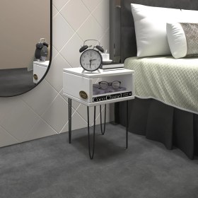 Resim Kenzlife komodin ortense byz komidin 44*29*29 metal ayaklı orta zigon sehpa minik boy (m) 