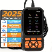 Resim V520 Profesyonel OBD2 Tarayıcı - Motor Hatası Kontrolü, Canlı Veri, Donmuş Kurgu ve I/M Hazır Durumu - Tüm Otomobiller, Kamyonlar, SUV'larla Uyumlu (1996+) - Harici Güç Gerektirmez, Kompakt Tasarım, DIY & Mekanikler için, Kullanıcı Dostu Arayüz, Sağlam Performans, Araç Teşhis Aleti, Araba Tutkunları İçin 