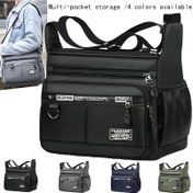 Resim Yeni Erkek Çantası Rahat Crossbody Çanta Omuz Çantası İş Seyahat Çantası Erkekler için [Askı stili rastgele, rastgele alfabe] 