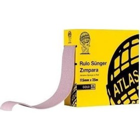 Resim Atlas Sünger Rulo Zımpara 115Mmx25Mt 180 Kum 