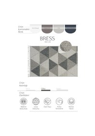 Resim Cool Halı Bress 1401 Gri Mutfak Halısı Bukle Dokuma Saçaklı Tezgah Önü Leke Tutmaz İskandinav Yolluk 