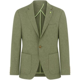 Resim Plus Scorpion Erkek Slim Fit Blazer Ceket Tek Düğmeli Çift Yırtmaçlı Torba Cepli Yarım Astarlı 