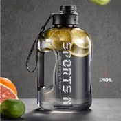 Resim 1700ml PC Malzemesi Hassas Ölçekli Taşınabilir Büyük Kapasiteli Su Şişesi, Açık Hava Sporları, Fitness, Bisiklete Binme, Erkekler ve Kadınlar İçin Spor Salonu Egzersizi İçin Uygun 