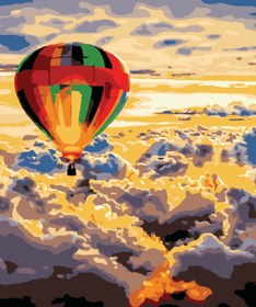 Resim Sayılarla Boyama Seti - Bulutların Üzerinde - 80x100 