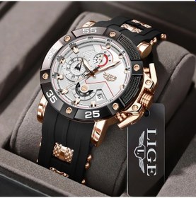 Resim Fochsia Lıge Lüks Koleksiyon Rose White Kadın Erkek Gündüz Gece Görüşlü Tarihli Spor Kuvars Saati Diğer 