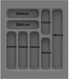 Resim DEMAX 42/49 Cekmeceiçi Luks Beyaz Kaşiklik 36,5/40 Kadar Kesılebılır Kesım Ucretsızdır 