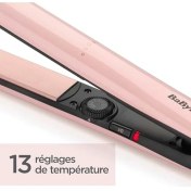 Resim Mena Rise Babyliss Saç Düzleştirici Rose Blush, 235 Derece, Advantage Ceramic Ekstra Uzun Titanyum Seramik Plaka, 2498PRE 
