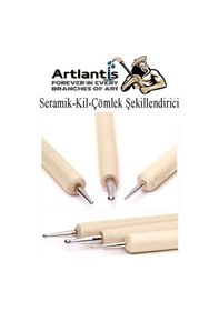 Resim Top Uçlu Seramik Ve Kil Modelleme Seti 10lu 1 Paket Polimer Kil Şekillendirme Çömlek Oyma Çiçek Marzipan Mandala Top Ütü 