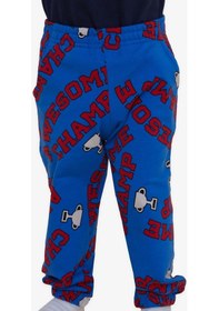 Resim Breeze Girls & Boys Erkek Çocuk Eşofman Altı Şampiyon Temalı Kupa Desenli 1-4 Yaş, Saks Mavisi-saks Mavisi Saks Mavisi 