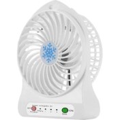 Resim Keluofu USB Şarjlı Masaüstü LED Fan - Beyaz (Yurt Dışından) 