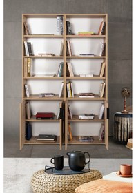 Resim 8202 Evm Kitaplık , 4 Kapaklı , 12 Bölmeli , 10 Raflı , Safir , Ofis , Çalışma Odası Safir 