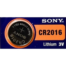 Resim Düğme Pil 3 Volt Sony CR2016 Lithium Pil 