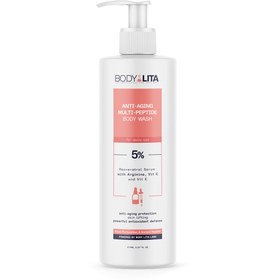 Resim BodyLita Multi-Peptide %5 Serum İçerikli Duş Jeli - 1 Adet Anti-Aging Duş Jeli 
