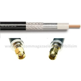 Resim SMA erkek - RP SMA erkek 3 METRE LMR400/RWC400 Koaksiyel Kablo 