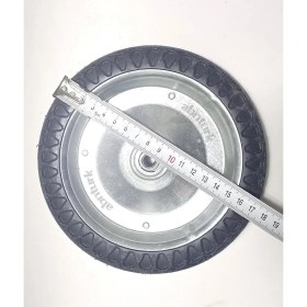 Resim PremiumPort 2 Adet 18CM Metal Pazar Arabası Tekerleği, Çelik Gövde, Dayanıklı ve Sağlam 