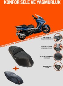 Resim PROOFMOTO ARORA GT 125 - 250 Konfor Sele Ve Yağmurluk Kılıf 