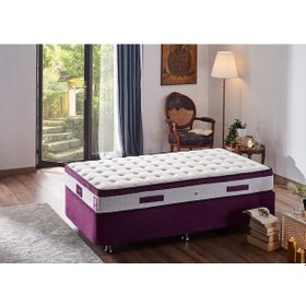 Resim Nironyatak Niron Violet 100X200 Tek Kişilik Gizli Pedli Yatak Full Ortopedik 