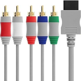 Resim Nintendo Wii RCA Audio Video HD Kablosu-2 Paketi için 6FT Bileşen HDTV AV Ses Video Bileşen Kablosu 