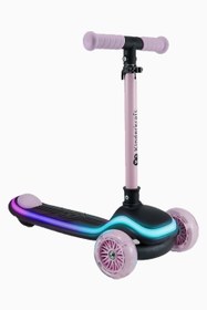Resim Raket LED Üç Tekerlekli Çocuk Scooter - Bej 