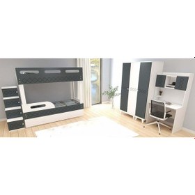 Resim Venom Çekmeceli Ranza Dolaplı Takım Fm 1 