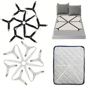 Resim Koşmayı Önleyen Yatak Çarşafı Tam Sabitleyici, Koltuk Örtüsü Özel Klipsi, Köşe Bırakmayan Klip 