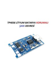 Resim 3 Ad. Tp4056 Lityum Pil Koruma + Şarj Devresi Mikro Usb 5V 1A 