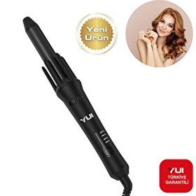 Resim Yui KB302 25 MM Siyah Otomatik Saç Şekillendirici Maşa (Yui Türkiye Garantili) 