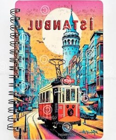 Resim Yeni Yıl Temalı Simli Defter, A5 Boyutunda Spiralli Ve Çizgisiz 1 