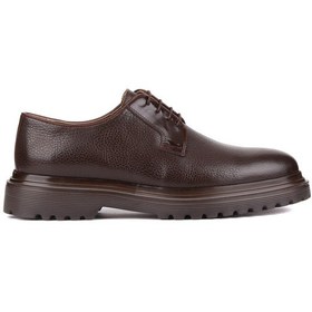 Resim Shoetyle - Kahverengi Deri Bağcıklı Erkek Klasik Ayakkabı 250-2013-777 