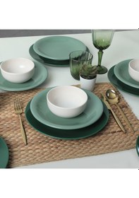 Resim Keramika Green Mix Yemek Takımı 18 Parça 6 Kişilik 031-303-308 