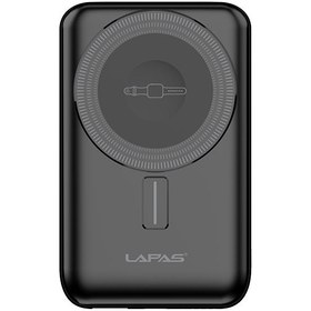 Resim Lapas LP-PW004 Akıllı Saat Kablosuz Şarj Özellikli Wireless Powerbank 10000mAh 15W Beyaz 