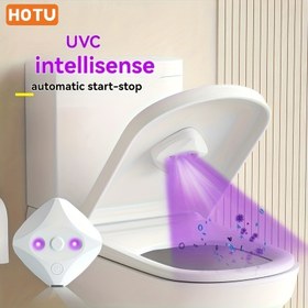 Resim Otomatik Koku Giderici Cihaz, Akıllı Algılama Lambalı USB Şarjlı Çok Fonksiyonlu Taşınabilir UVC Hava Temizleyici - Ev ve İş Seyahati için 