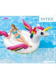 Resim Tek Boynuzlu At Tutmaçlı Ada Binici 201x140x97 Cm Ibn57561 Beyaz 